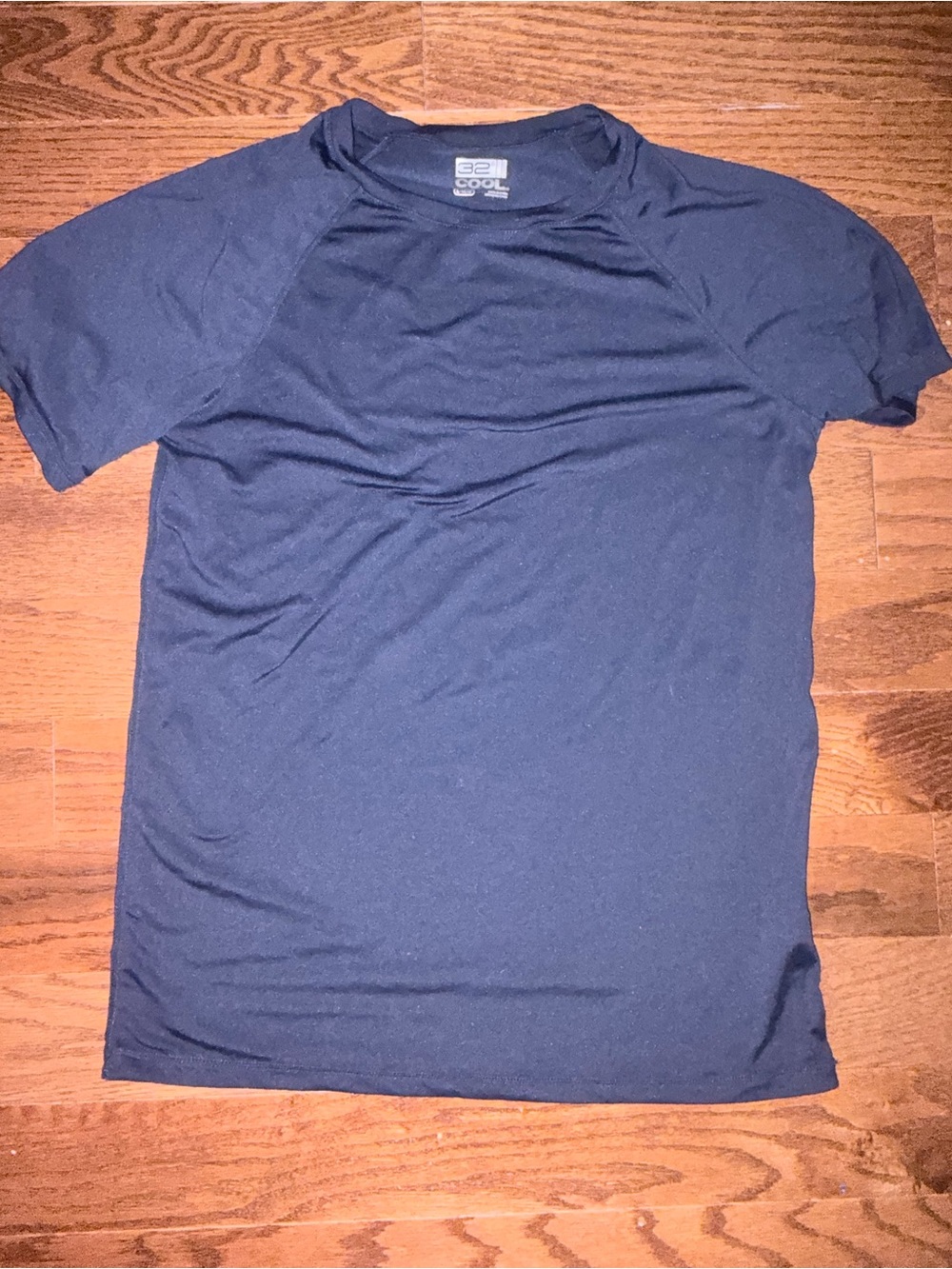 32 Degrees Boys Navy Short Sleeve Performance Tee sz14-16